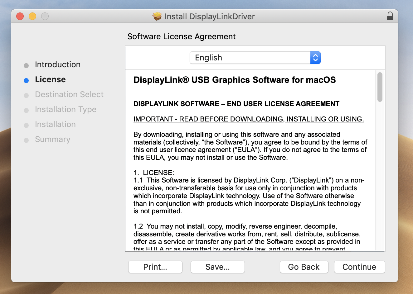 displaylink software for mac